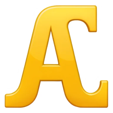 The letter l with a yellow background  sticker