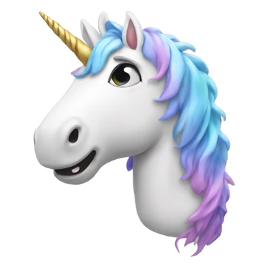 Unicorn pooping sticker