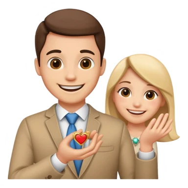 Saying yes to a proposal sticker