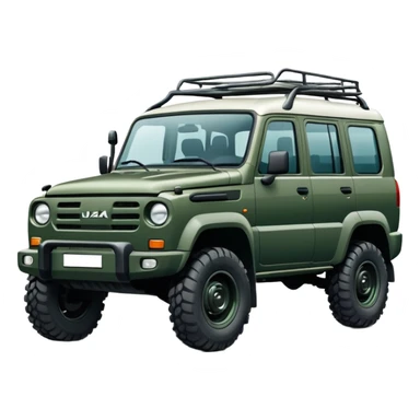 UAZ Patriot Russian SUV off-road vehicle with distinctive square boxy shape sticker