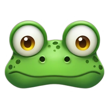 mr frog big eyebrow sticker