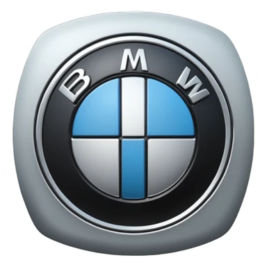 Bmw symbol real without double layer  sticker