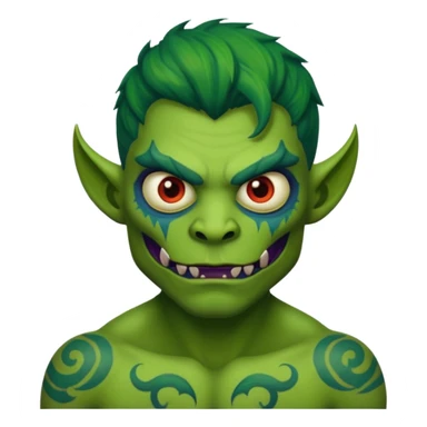 monster with tatto sticker