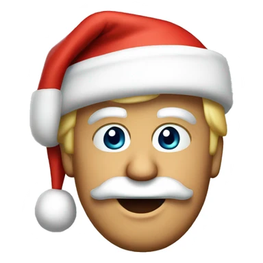 donald trump with santa hat sticker