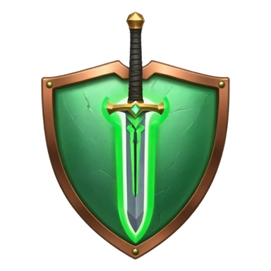 discord emoijis for a sword shield and healing icon in the same styler sticker