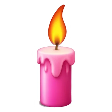 candle with a pink flame  sticker