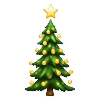 Christmas tree with golden lights a little bit smaller sticker