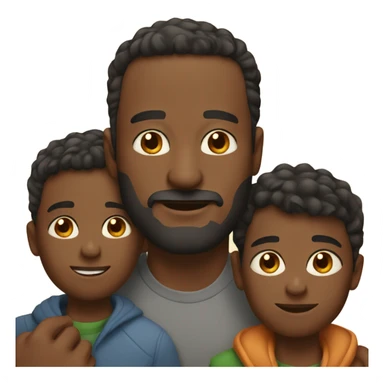 Man just with his kids  sticker