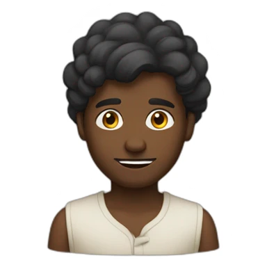 Black hindu man sticker