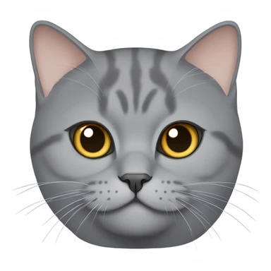 gray britain cat sticker