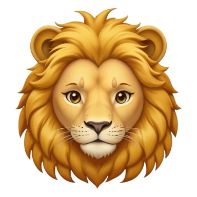 confident female lion head and shoulders sticker