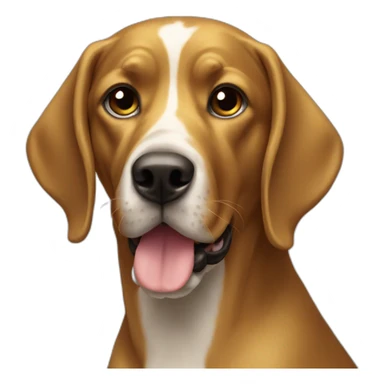 gold pointer dog sticker