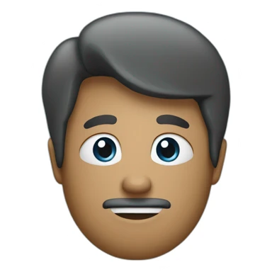 Letter M on thr blue background  sticker