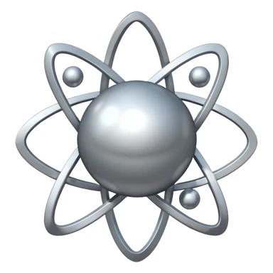 stylized magnesium atom sticker