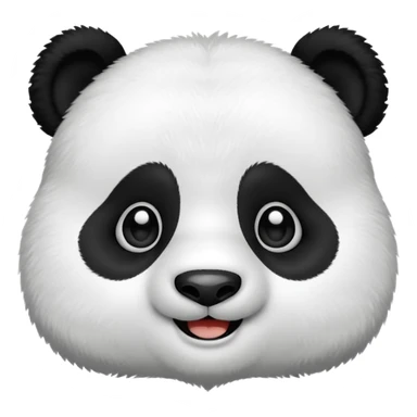 Cute innocent look of a panda sticker