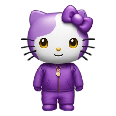 purple-hello-kitty sticker
