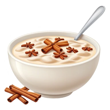 Cinnamon cereal in milk sticker