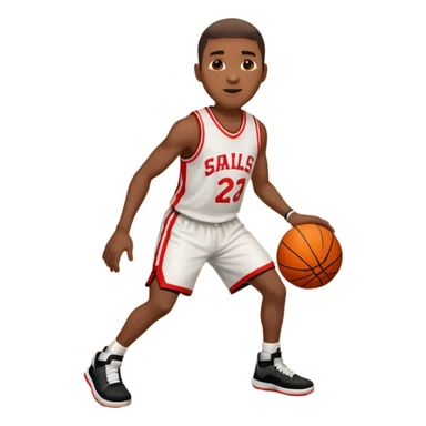 black man half splits on a BB Court sticker