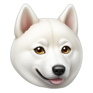 white shiba inu sticker