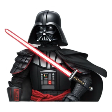 Darth Vader as a Samurai sticker
