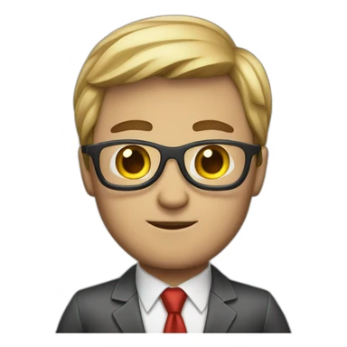 business man as a superhero sticker