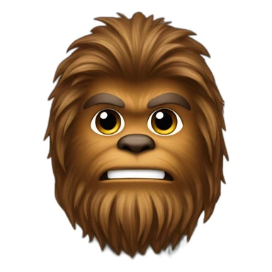 Chewbacca with sweatshirt sticker