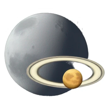Saturn eating the moon sticker