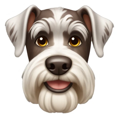 Chocolate Merle schnauzer  sticker