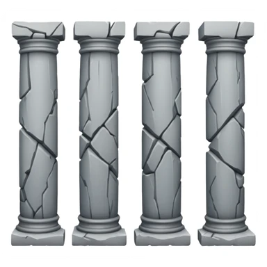 Broken Pillars  sticker