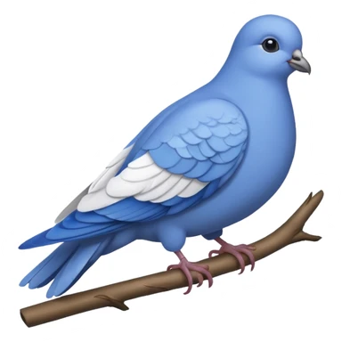 golubiro cartoon blue dove sticker