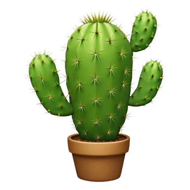 green cactus, cute, minimal sticker