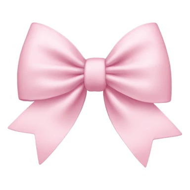 light pink bow sticker