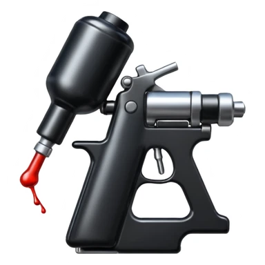 tattoo gun and ink sticker