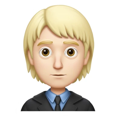 gru with a blonde wig sticker