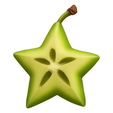 5 star fruit Carambola piece sticker