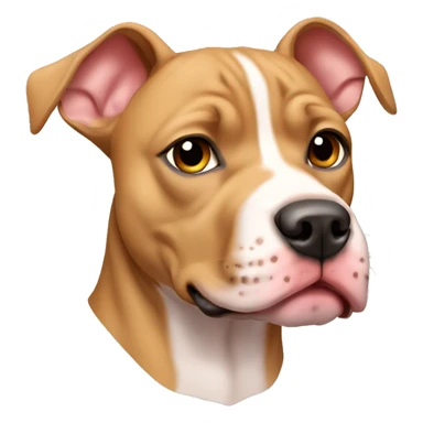 Fawn colored pitbull sticker