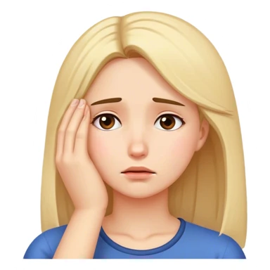 Facepalm girl  sticker