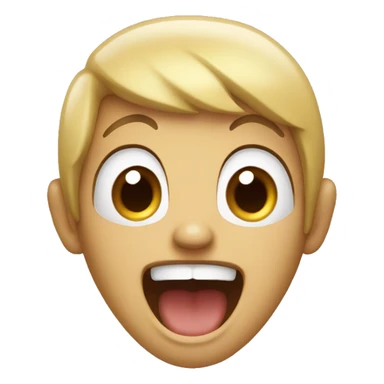 Screaming for happiness  sticker