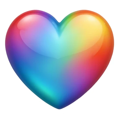 Cœur multicolore sticker