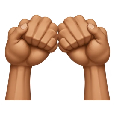 two fists bumping together sticker