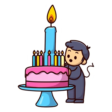 Birthday sticker