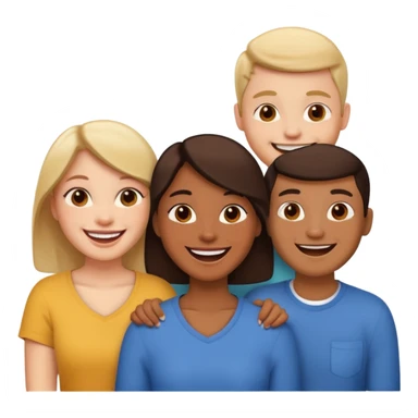 three interlaced friends sticker