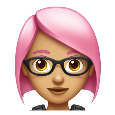 Girl gamer with pink eyes sticker