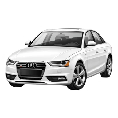 white audi a4 2022 sticker