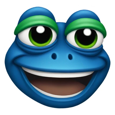 blue pepe the frog sticker