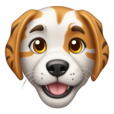 Chien et chat tigre sticker