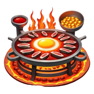 Iron-rich foods (liver, steak, sardines, dark chicken meat, egg yolk) surrounding a glowing forge that transforms them into bright red blood cells. The blood cells carry tiny oxygen molecules throughout a luminous outline of a body, bringing energy to muscles and vital organs. sticker