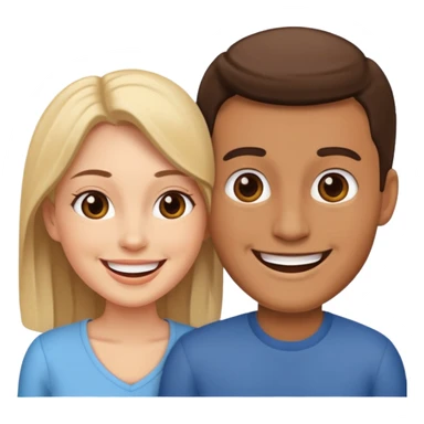 Married couple male and female sticker