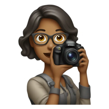 woman photographer sticker