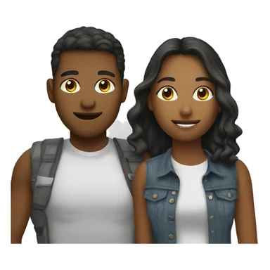 my friend and I passing English sticker